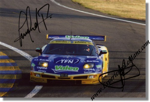 2006 Jerome Policand and Patrice Goueslard signed Chevrolet Corvette 24 Hours of Le Mans Photo 2006 Jerome Policand and Patrice Goueslard signed Chevrolet Corvette 24 Hours of Le Mans Photo