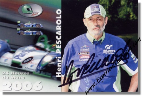 2006 Henri Pescarolo signed Pescarolo Sport 24 Hours of Le Mans Card 2006 Henri Pescarolo signed Pescarolo Sport 24 Hours of Le Mans Card